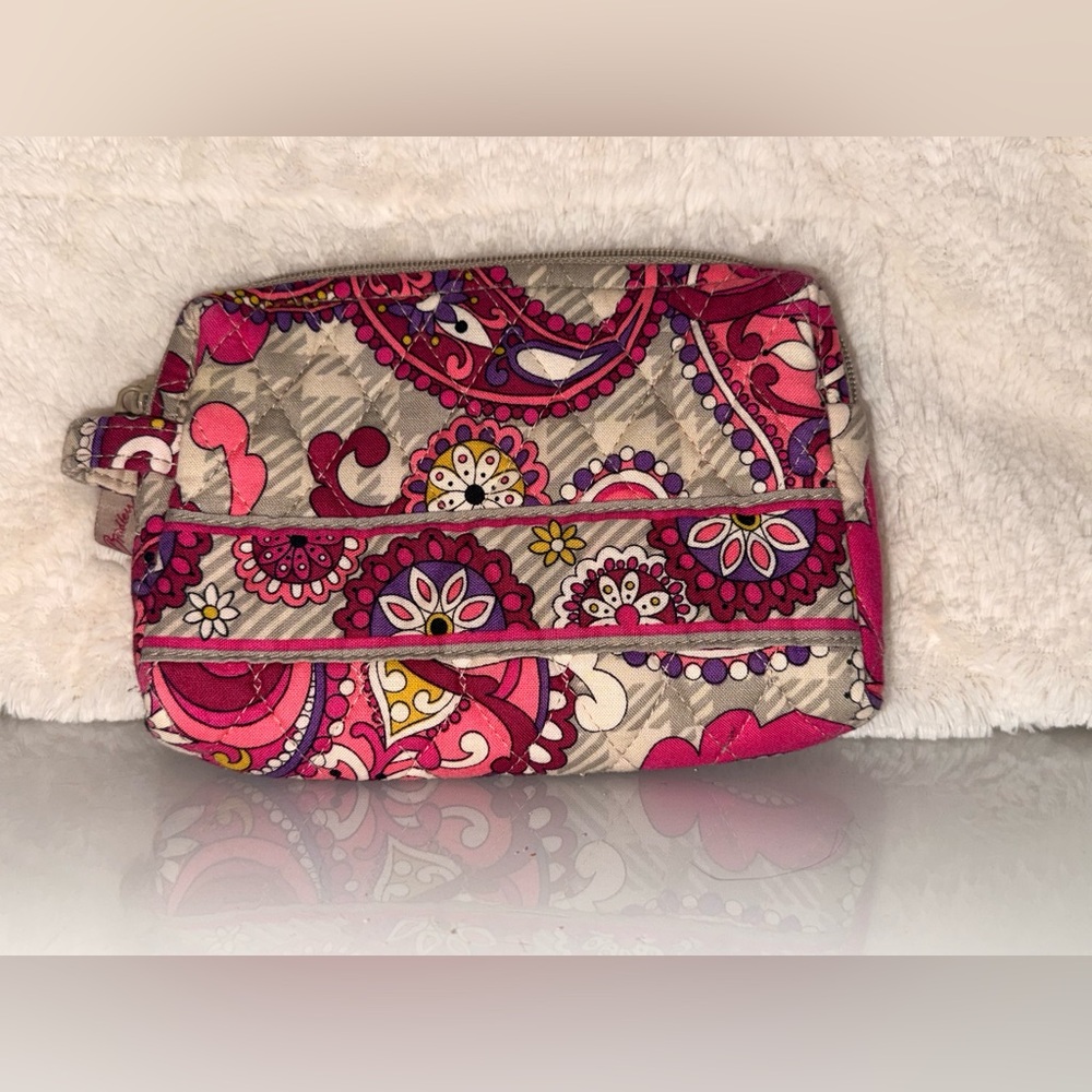 Vera Bradley Paisley meets Plaid Makeup Bag
